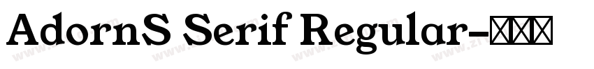 AdornS Serif Regular字体转换